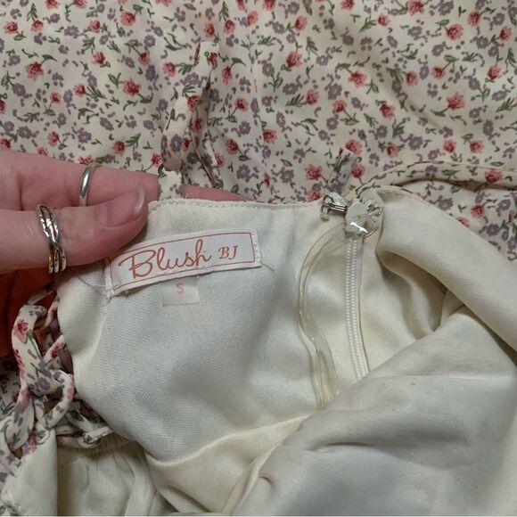 Blush BJ Floral Mini Dress Small - Picture 3 of 5